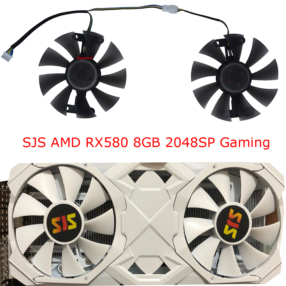 Rx 580 8Gb 2048Sp Gpu - White Edition placa gráfica de refrigeração,