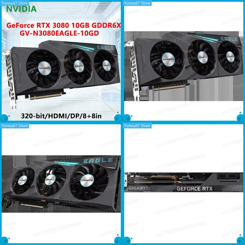 Rtx 3080 10Gb Gpu - Placa de Vídeo GIGABYTE RTX 3080