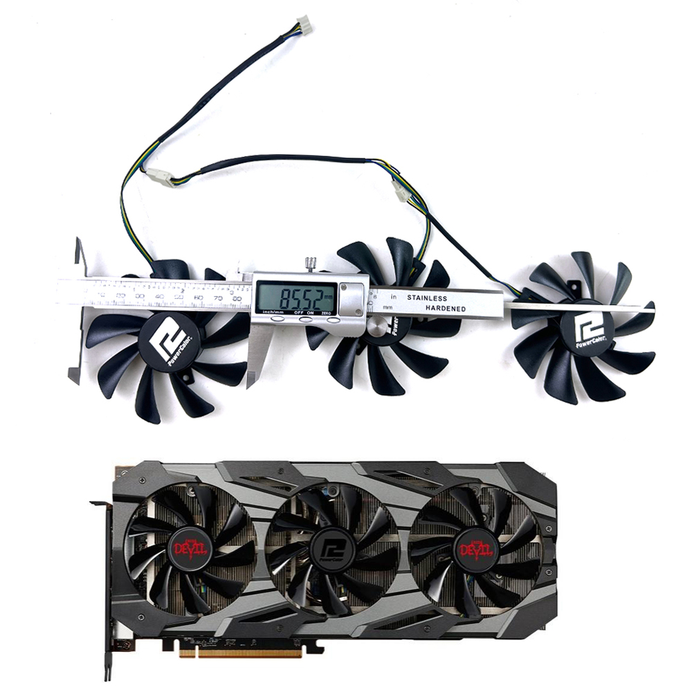 Rx 5700 Xt 8Gb Video Card - Novo ventilador de refrigeração 4pin t129215bu