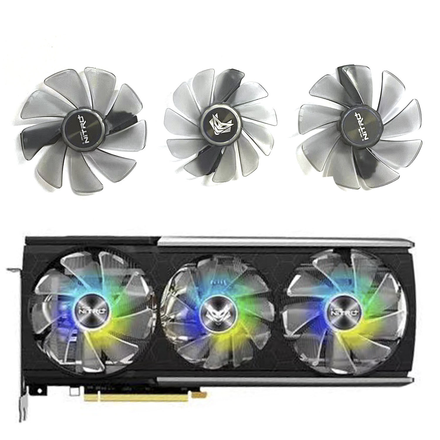 Rx 5700 Xt 8Gb Video Card - Ventoinha de Placa Gráfica CF1015H12D CF9010H12D