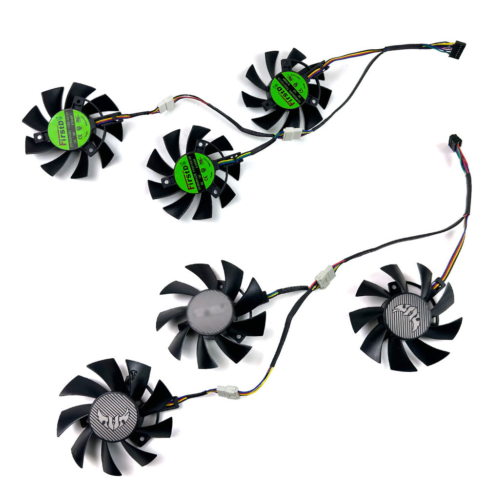 Rx 5700 Xt 8Gb Video Card - NOVO Ventilador de Resfriamento 75mm 7pin