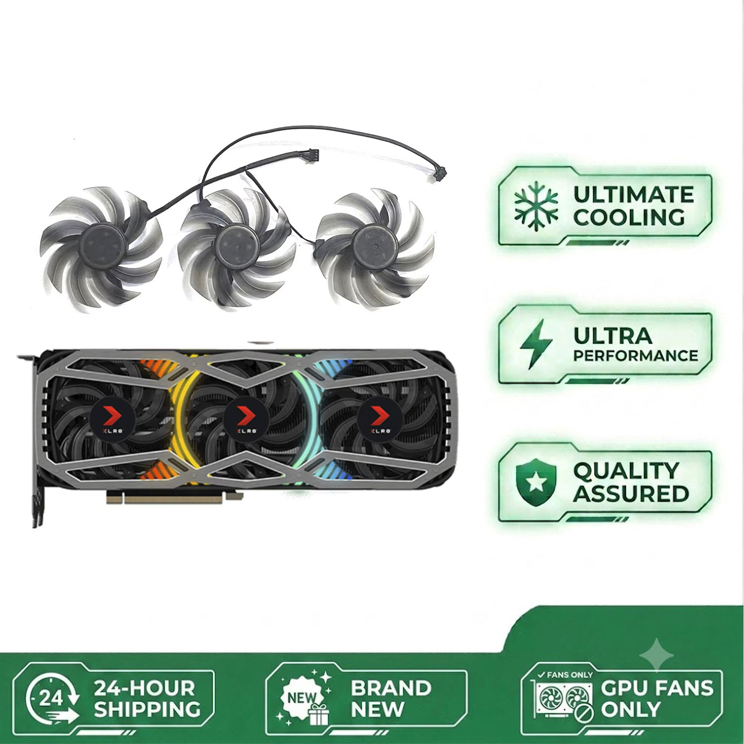 NOVO Ventilador de GPU 82MM 4P - Rtx 3090 24Gb Graphics Card avaliação e preço