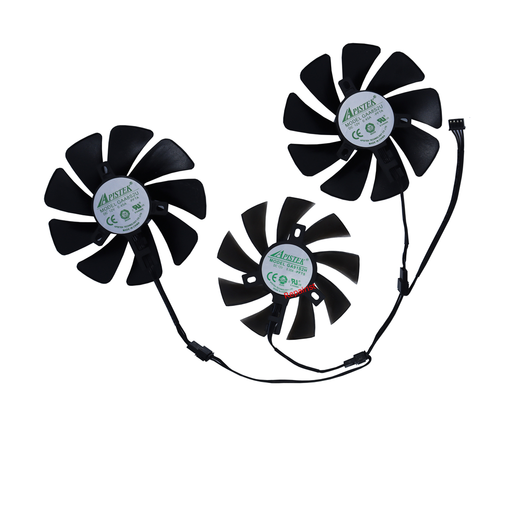 Placa gráfica Fan Cooler Set,D - Rx 6700 Xt 12Gb Graphics Card avaliação e preço