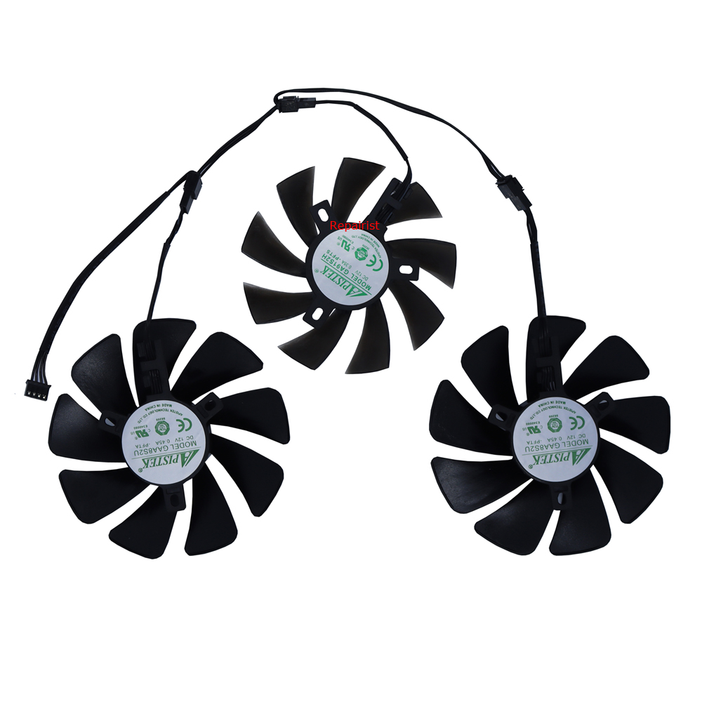 Placa gráfica Fan Cooler Set,D - Rx 6700 Xt 12Gb Graphics Card avaliação e preço