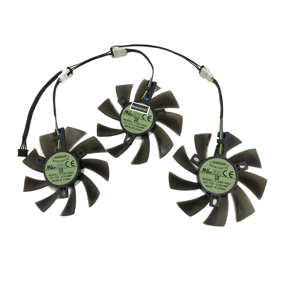 3 unidades/conjunto DIY T 1292 - Rx 5700 Xt 8Gb Video Card avaliação e preço