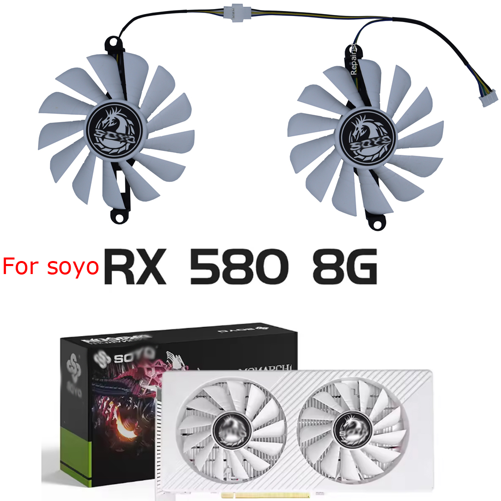 Ventilador de placa de vídeo g - Rx 580 8Gb 2048Sp Gpu avaliação e preço