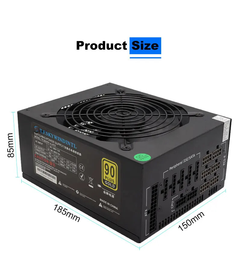 Fonte de Alimentação de 2000W  - 2000W Atx Mining Power Supply avaliação e preço