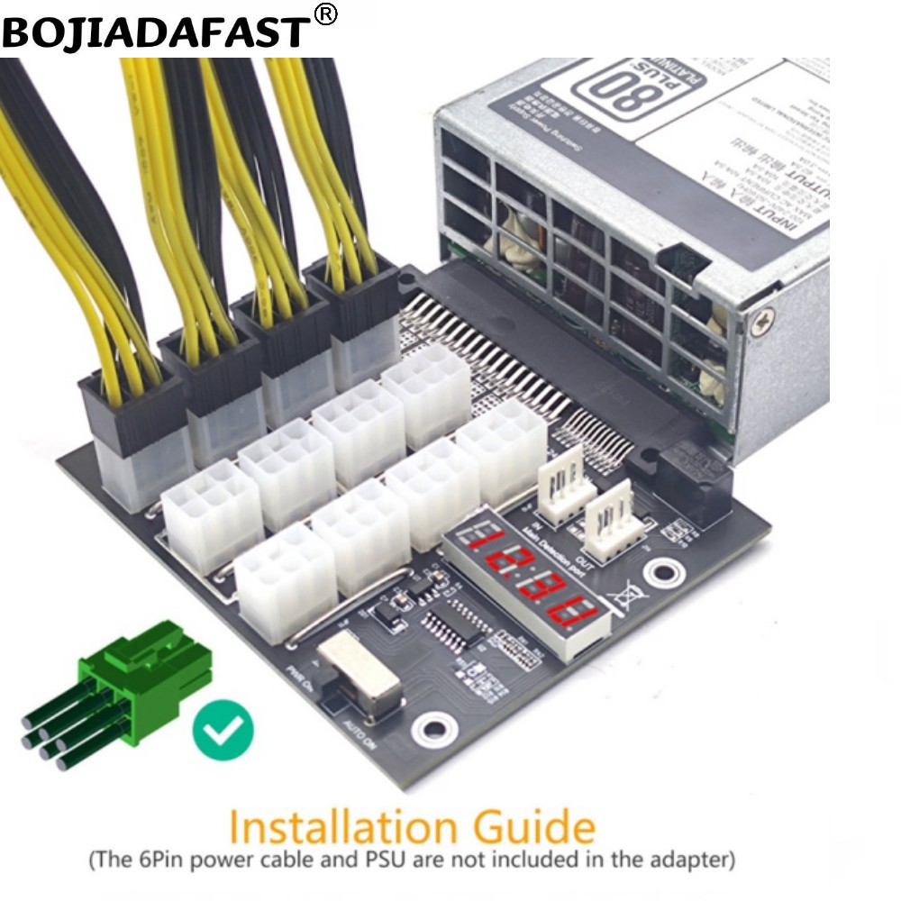 Placa de Conexão com 12 Conect - 2400W Server Psu Breakout Board avaliação e preço