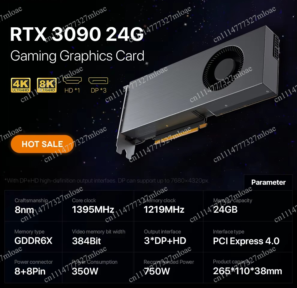 Placa Gráfica RTX 3090 DDR6X,  - Rtx 3090 24Gb Graphics Card avaliação e preço
