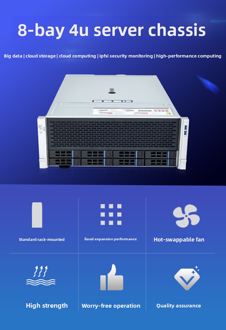 Chassi NAS para Servidor GPU d - 8 Gpu 4U Server Chassis avaliação e preço