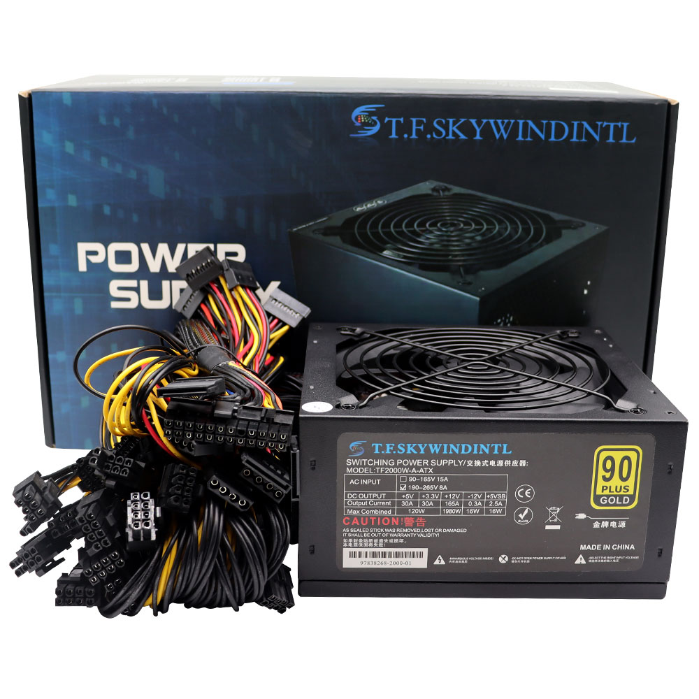 Fonte de alimentação para PC T - 2000W Atx Mining Power Supply avaliação e preço