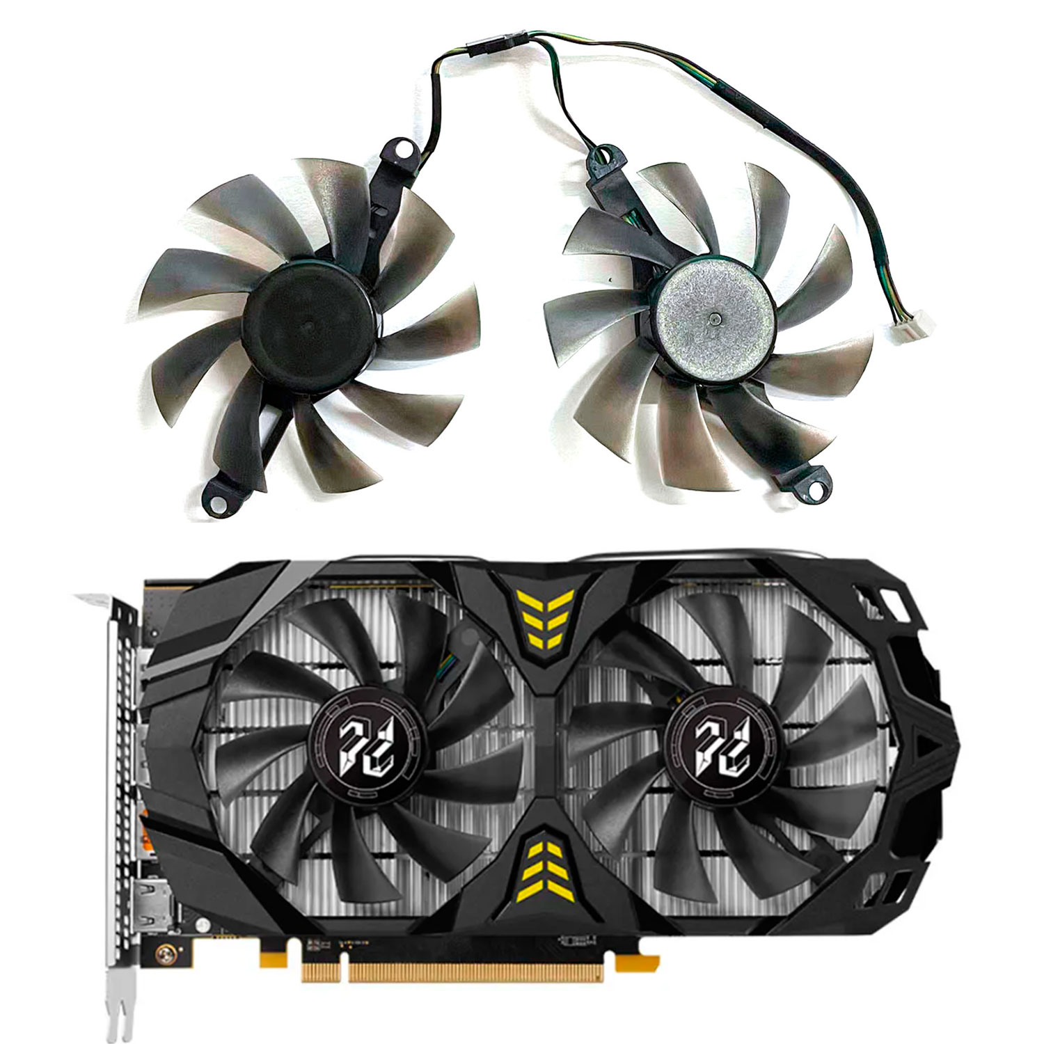 Novo ventilador gpu 4pin 85mm  - Rx 580 8Gb 2048Sp Gpu avaliação e preço