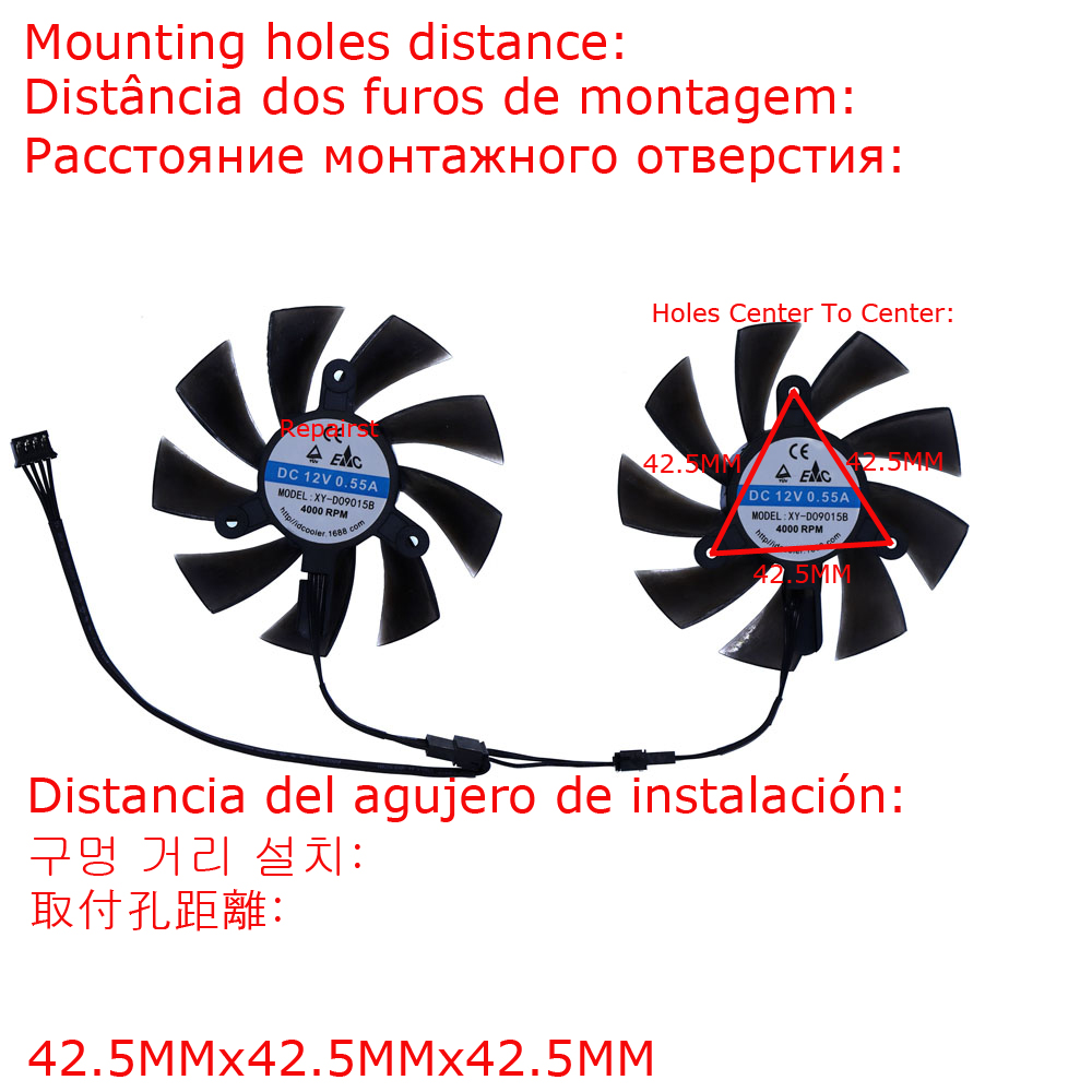Ventilador de placa de vídeo,  - Rx 580 8Gb 2048Sp Gpu avaliação e preço