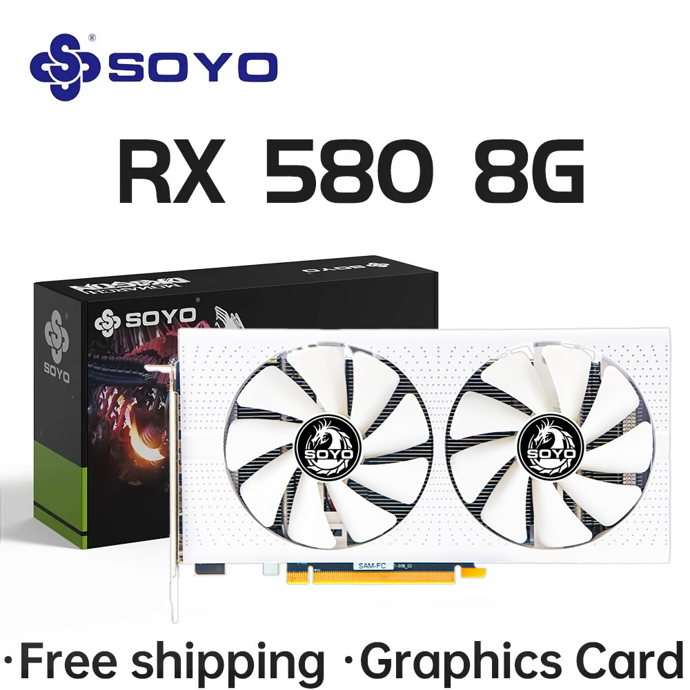 Placa de Vídeo SOYO AMD Radeon - Rx 580 8Gb 2048Sp Gpu avaliação e preço