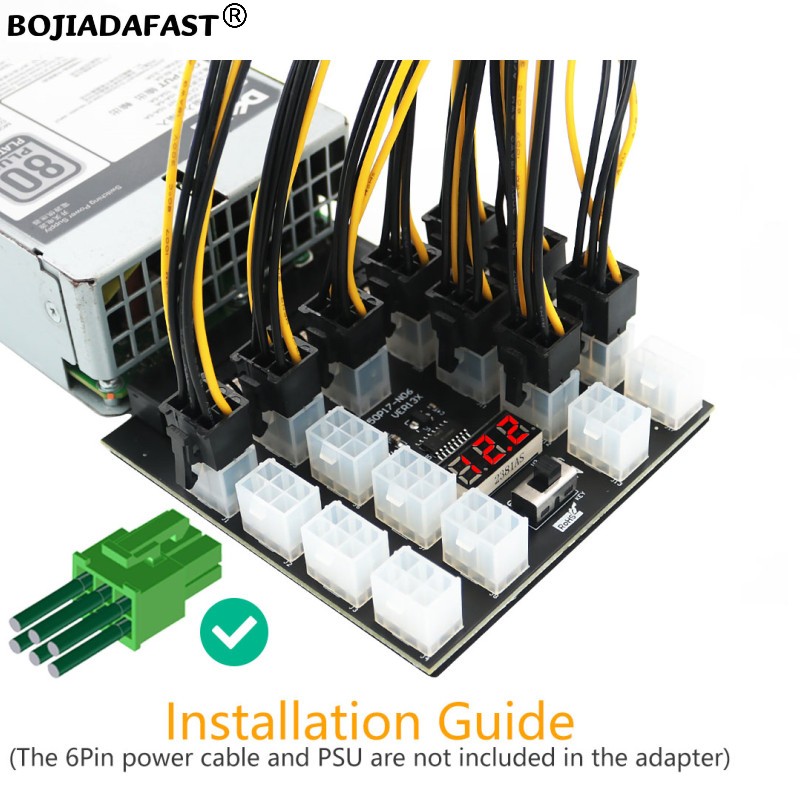 Placa de distribuição de fonte - 2400W Server Psu Breakout Board avaliação e preço